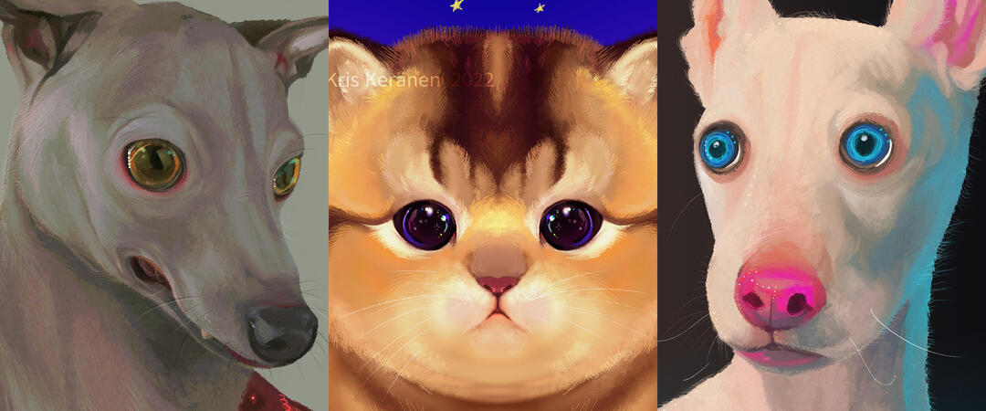 Pet portrait commissions